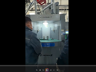 山西客戶案例:合金鉆探頭自動噴砂機(jī)工作視頻