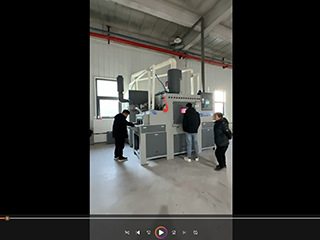 陜西客戶案例：鋁材自動噴砂機(jī)工作視頻